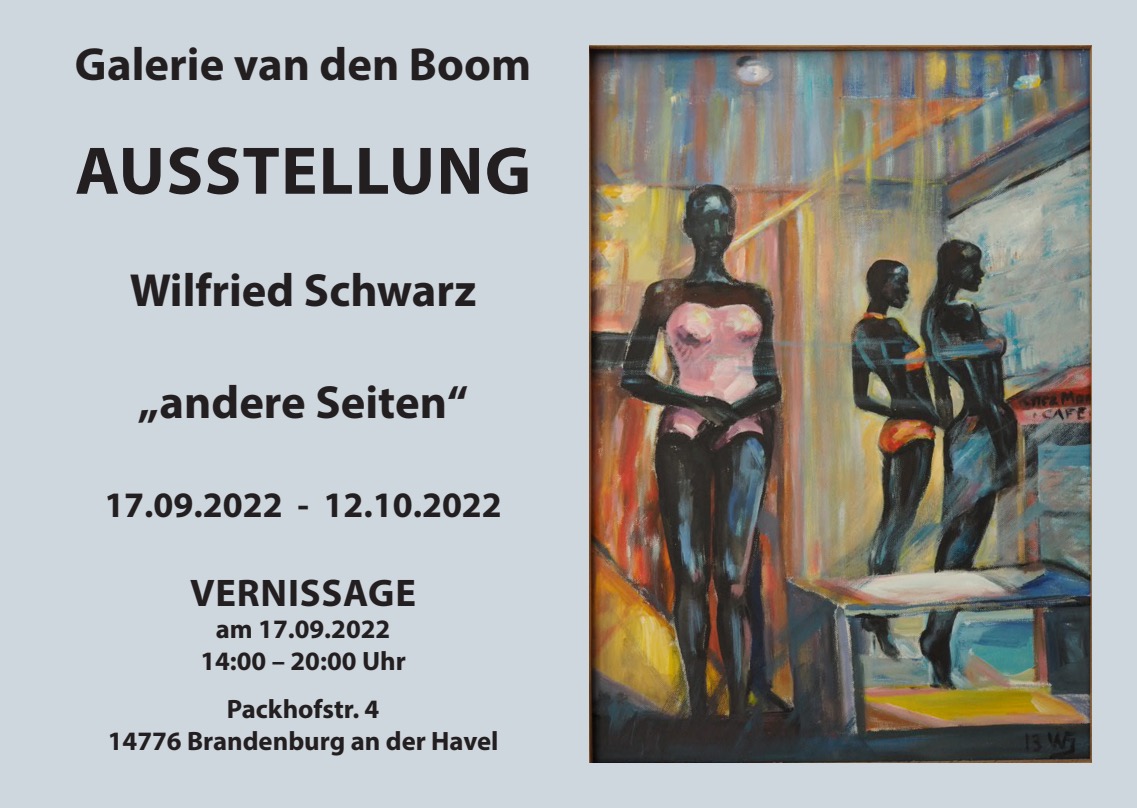 Wilfried Schwarz in Ausstellung Galerie Brandenburg